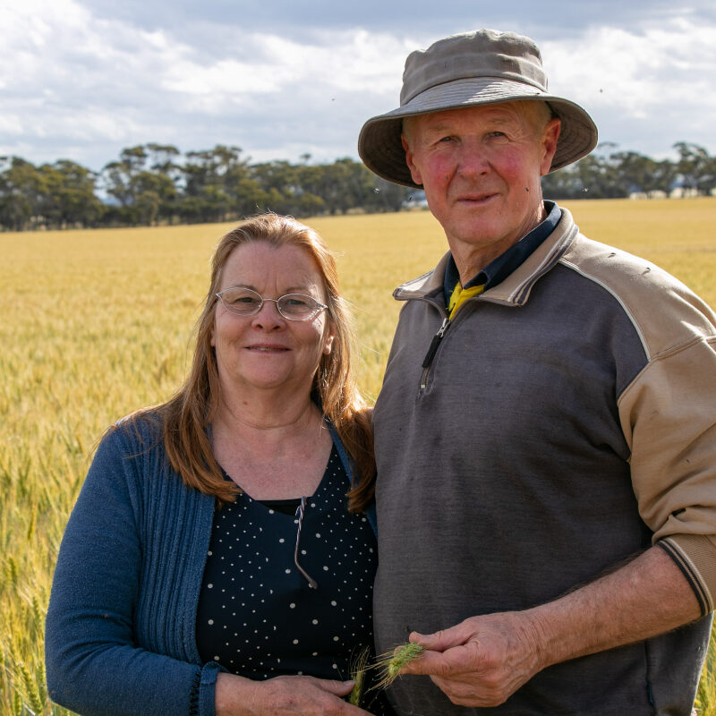 Rob and Judi Hetherington at Walma. An Australian cropping case study by Soils for Life