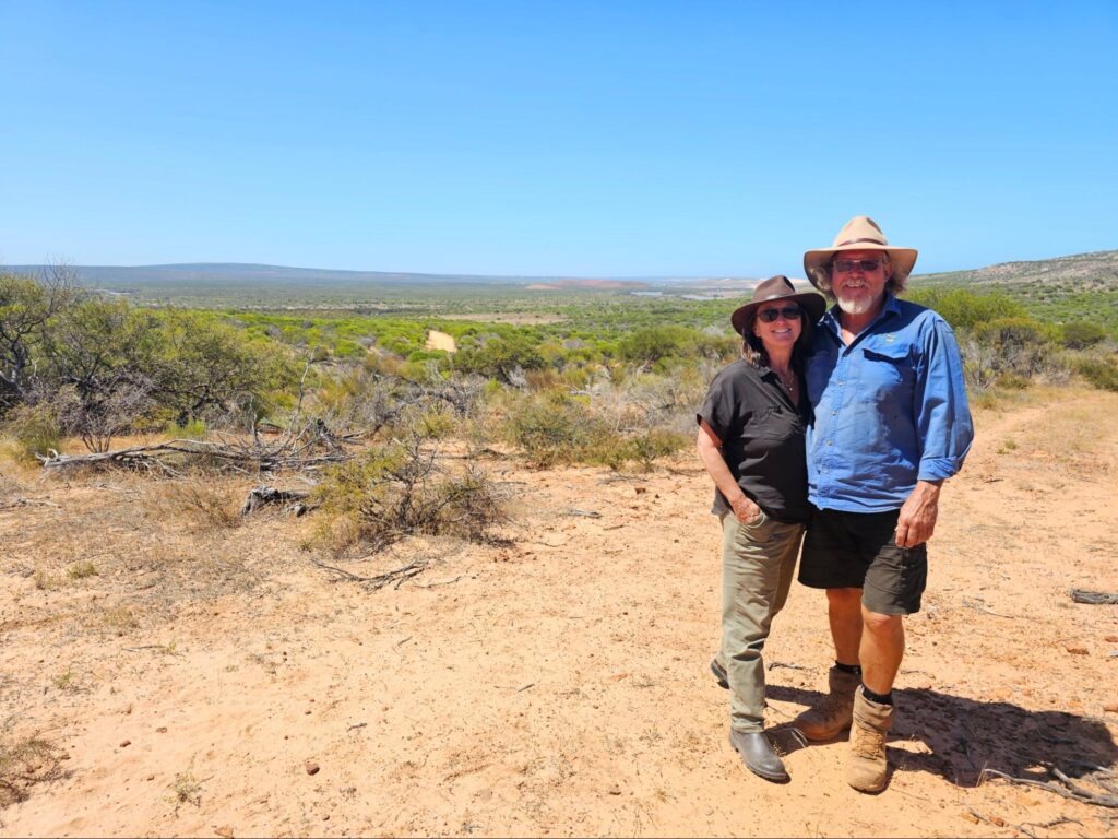 Calum and Belinda Carruth at Murchison House Station. Source: Belinda Carruth.