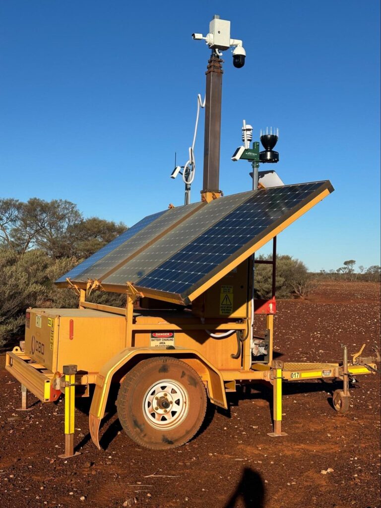 Automated portable monitoring station at Challa Station. Source: Debbie Dowden.